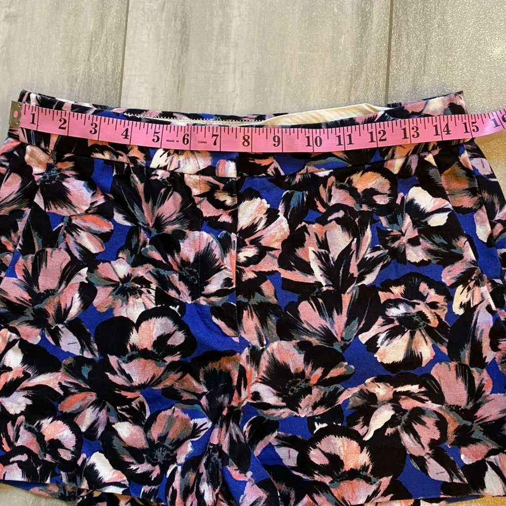J. Crew Woven Vibrant Colorful Floral Chino Bermuda 3” Inseam Shorts, women’s 2